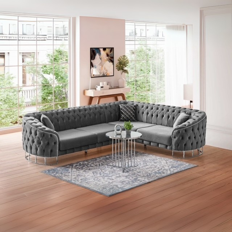 Artemis Kulmasohva 4:n istuttava kulmasohva, tummanharmaa