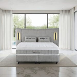 Monaco sänky paketti säilytystilalla ja LED-valoilla